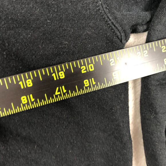 Mens Hoodie Sweatshirt Large Pullover Death Is A Cat Person Grim Reaper Casual - Picture 4 of 9